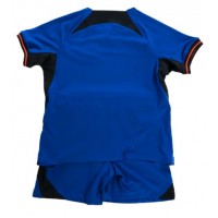 Nederland Fotballklær Bortedraktsett Barn VM 2022 Kortermet (+ korte bukser)
